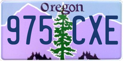 OR license plate 975CXE
