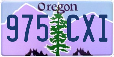OR license plate 975CXI