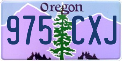 OR license plate 975CXJ