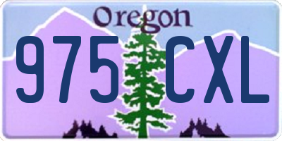 OR license plate 975CXL
