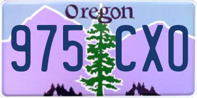 OR license plate 975CXO