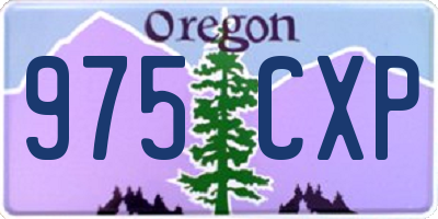 OR license plate 975CXP