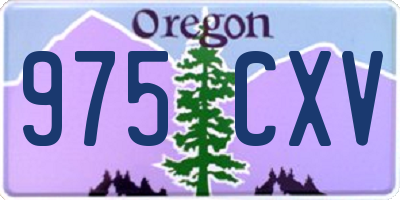 OR license plate 975CXV