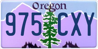 OR license plate 975CXY