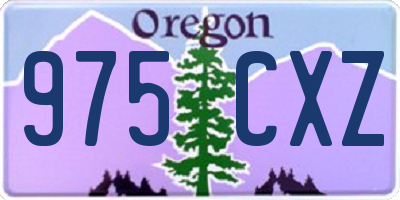 OR license plate 975CXZ