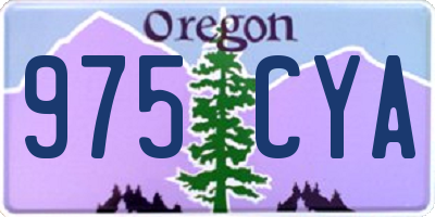 OR license plate 975CYA