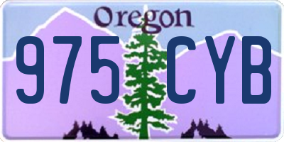 OR license plate 975CYB