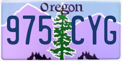 OR license plate 975CYG