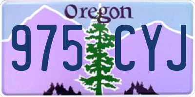 OR license plate 975CYJ