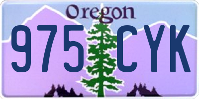 OR license plate 975CYK
