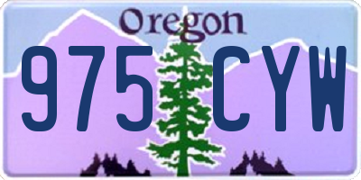 OR license plate 975CYW
