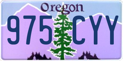 OR license plate 975CYY