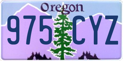 OR license plate 975CYZ