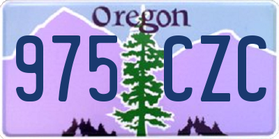 OR license plate 975CZC
