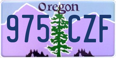 OR license plate 975CZF