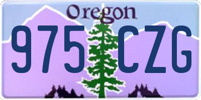 OR license plate 975CZG