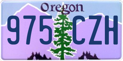 OR license plate 975CZH