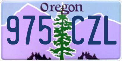 OR license plate 975CZL