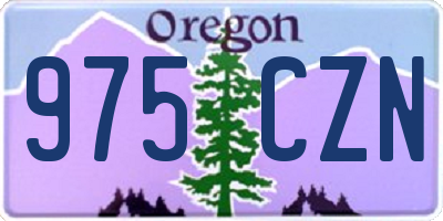 OR license plate 975CZN
