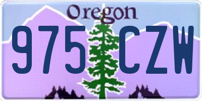 OR license plate 975CZW