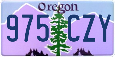 OR license plate 975CZY