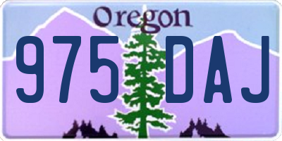 OR license plate 975DAJ