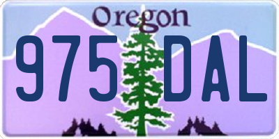 OR license plate 975DAL