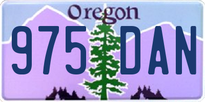 OR license plate 975DAN