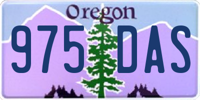 OR license plate 975DAS