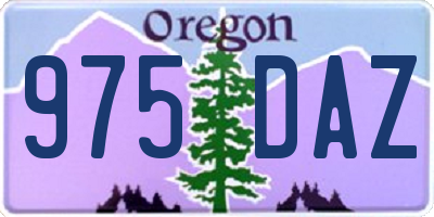 OR license plate 975DAZ