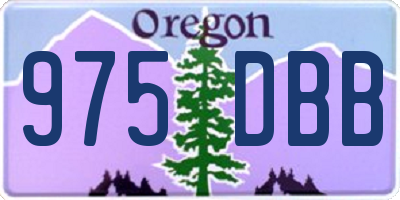OR license plate 975DBB