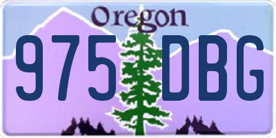 OR license plate 975DBG