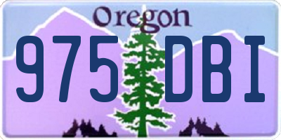 OR license plate 975DBI