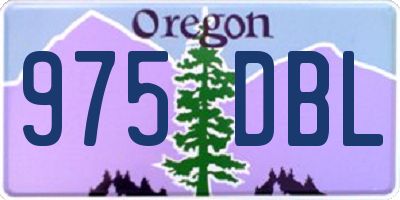 OR license plate 975DBL