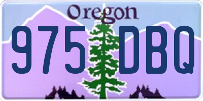 OR license plate 975DBQ