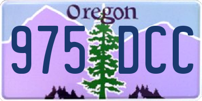 OR license plate 975DCC