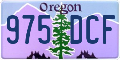 OR license plate 975DCF