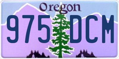 OR license plate 975DCM