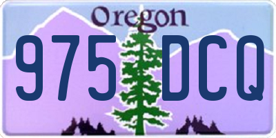 OR license plate 975DCQ