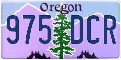OR license plate 975DCR