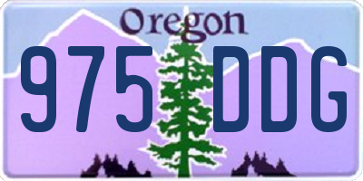 OR license plate 975DDG