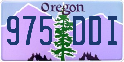 OR license plate 975DDI
