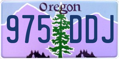 OR license plate 975DDJ