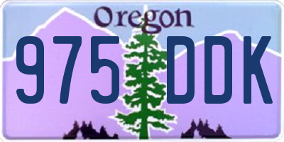 OR license plate 975DDK