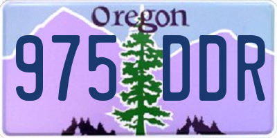 OR license plate 975DDR