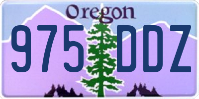 OR license plate 975DDZ
