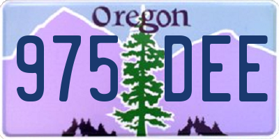 OR license plate 975DEE