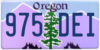 OR license plate 975DEI