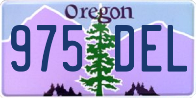 OR license plate 975DEL