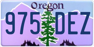 OR license plate 975DEZ